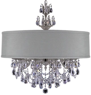 Llydia Ten Light Chandelier in Polished Brass w/Black Inlay (183|CH6562-OTK-12G-ST-HL)