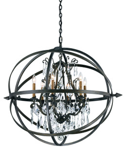 Byron Six Light Chandelier in Vintage Bronze (67|F2997)