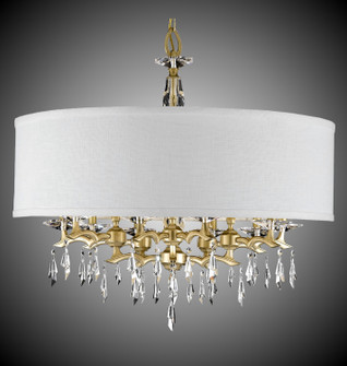 Kaya Ten Light Chandelier in Polished Nickel (183|CH5606-G-38G-ST-GL)