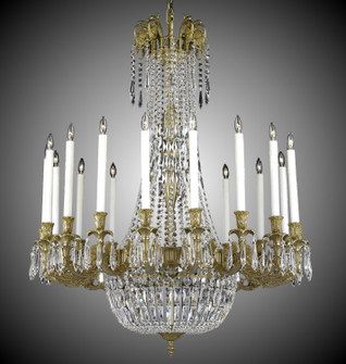 Finisterra 18 Light Chandelier in Old Bronze w/ True Brass Accents (183|CH2343-P-05S-16G-PI)