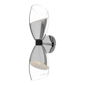 Capri Two Light Vanity in Chrome/Clear Glass (452|WV587224CHCL)
