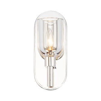 Lucian One Light Vanity in Clear Crystal/Polished Nickel (452|WV338101PNCC)
