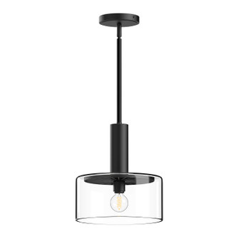 Royale One Light Pendant in Clear Glass/Matte Black (452|PD535010MBCL)