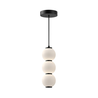 Bijou LED Pendant in Matte Black/Opal Matte Glass (452|PD530313MBOP)