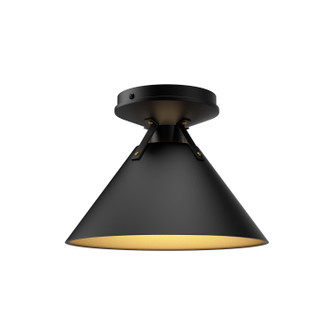 Archer One Light Flush Mount in Matte Black (452|FM584507MB)