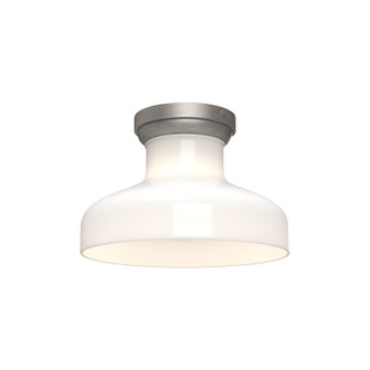 Westlake One Light Flush Mount in Brushed Nickel/Glossy Opal Glass (452|FM540011BNGO)