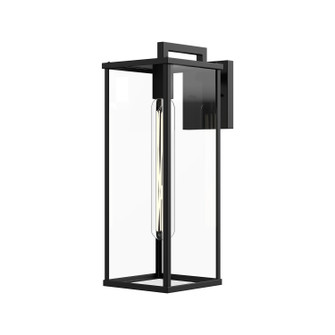Brentwood One Light Exterior Wall Mount in Clear Glass/Textured Black (452|EW652707BKCL)