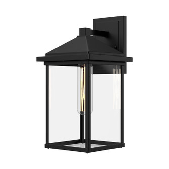 Larchmont One Light Exterior Wall Mount in Clear Glass/Textured Black (452|EW552007BKCL)