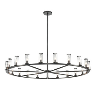 Revolve 21 Light Chandelier in Clear Glass/Urban Bronze (452|CH309021UBCG)