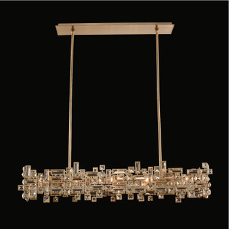Vermeer Eight Light Island Pendant in Brushed Champagne Gold (238|11199-038-FR001)