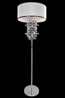 Vermeer Three Light Floor Lamp in Chrome (238|027601-010-FR001)