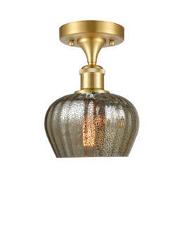 Ballston One Light Semi-Flush Mount in Satin Gold (405|516-1C-SG-G96)