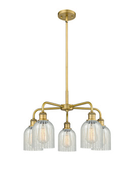 Ballston Five Light Chandelier in Brushed Brass (405|516-5CR-BB-G2511)