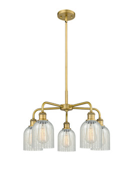 Downtown Urban Five Light Chandelier in Brushed Brass (405|516-5CR-BB-G2511)