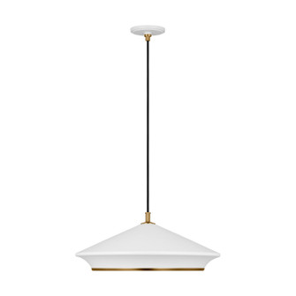 Stanza One Light Pendant in Matte White (454|TP1241MWTBBS)