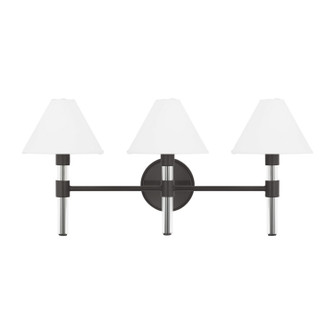 Robert Three Light Bath Vanity in Aged Iron (454|LV1043AI)