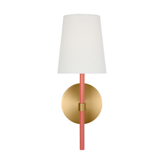 Monroe One Light Wall Sconce in Burnished Brass (454|KSW1081BBSCRL)