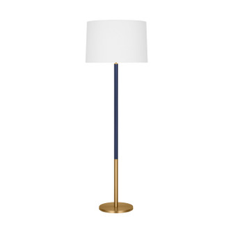 Monroe One Light Floor Lamp in Burnished Brass (454|KST1051BBSNVY1)