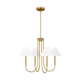 Porteau Four Light Chandelier in Satin Brass (454|DJC1024SB)