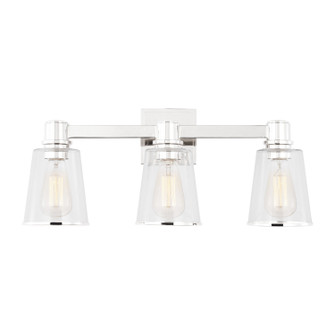 Alessa Three Light Bath Vanity in Polished Nickel (454|CV1033PN)