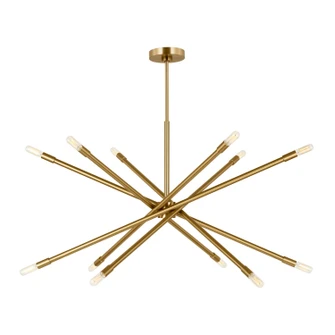 Eastyn 12 Light Chandelier in Burnished Brass (454|CC16512BBS)