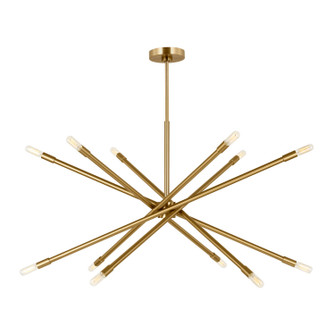 Eastyn 12 Light Chandelier in Burnished Brass (454|CC16512BBS)