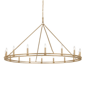 Sutton 16 Light Chandelier in Champagne Silver Leaf (67|F6244-CPL)