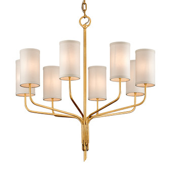 Juniper Eight Light Chandelier in Gold Leaf (67|F6168-GL) Juniper Eight Light Chandelier in Gold Leaf (67|F6168-GL)
