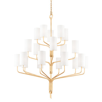 Juniper 20 Light Chandelier in Gold Leaf (67|F61620-GL)