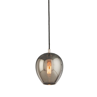 Odyssey One Light Pendant in Textured Black & Polish Nickel (67|F4293-TBK/PN)
