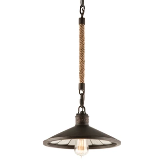 Brooklyn One Light Pendant in Heritage Bronze (67|F3144-HBZ)
