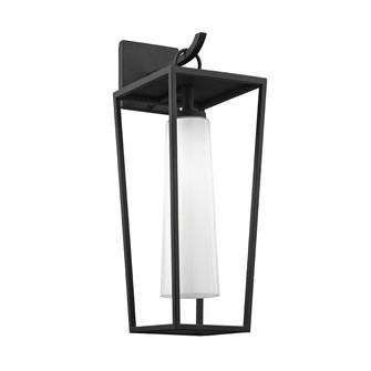 Mission Beach One Light Wall Lantern in Textured Black (67|B6352-TBK)