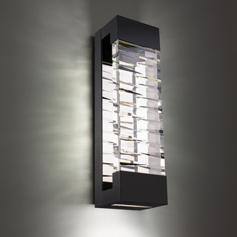 Labrynth LED Outdoor Wall Sconce in Black (529|BWSW21332-BK)