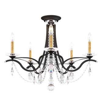 Vesca Five Light Semi-Flush Mount in Black (53|VA8312N-51R)