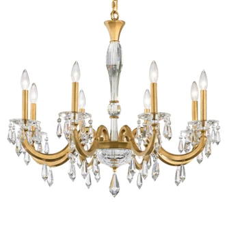 Napoli Eight Light Chandelier in Heirloom Gold (53|S7608N-22R)