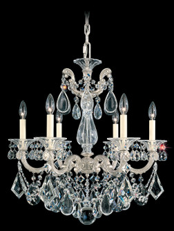 La Scala Six Light Chandelier in Antique Silver (53|5072-48R)