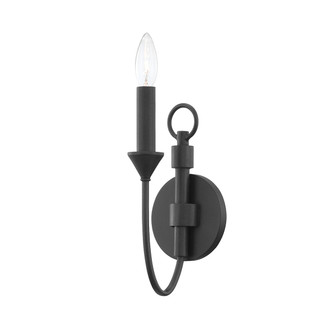 Cate One Light Wall Sconce in Forged Iron (67|B1001-FOR)