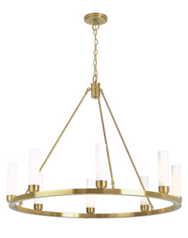 Martin Eight Light Chandelier in Aged Brass (185|6526-AG-MO)