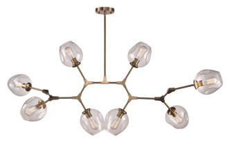 Eight Light Chandelier in Antique Gold (110|PND-2093 AG)