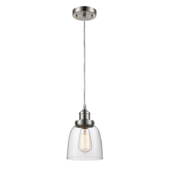 Jenny One Light Mini Pendant in Brushed Nickel (110|PND-1081)