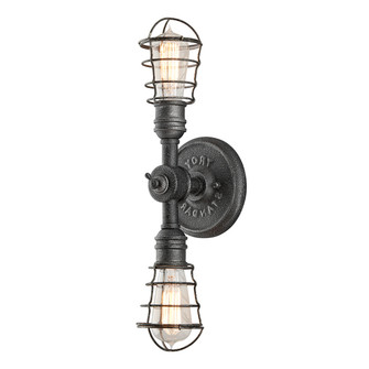 Conduit Two Light Wall Sconce in Aged Pewter (67|B3812-APW)