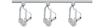 Track Lighting Kits White Three Light Track Kit in White (72|TK316)