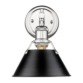 Orwell One Light Bath Vanity in Chrome (62|3306-BA1 CH-BLK)