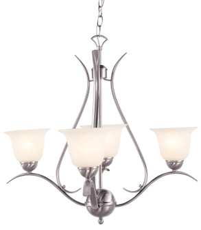 Aspen Four Light Chandelier in Brushed Nickel (110|9280 BN)