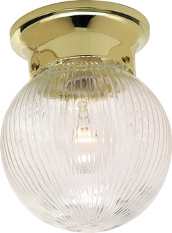 One Light Flush Mount in Polished Brass (72|SF76-256)