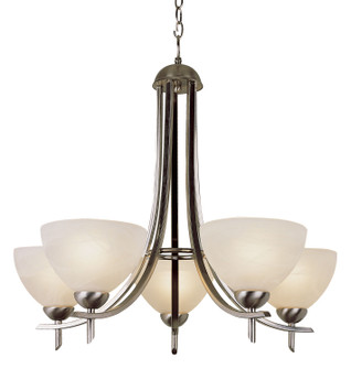 Vitalian Five Light Chandelier in Brushed Nickel (110|8175 BN)