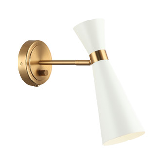 Blaze One Light Wall Sconce in White (423|S09611AGWH)