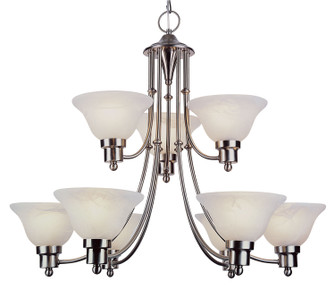 Perkins Nine Light Chandelier in Brushed Nickel (110|6549 BN)