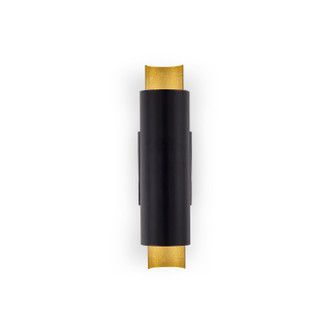 Dela LED Wall Sconce in Black/Gold Leaf (347|WS41216-BK/GL)