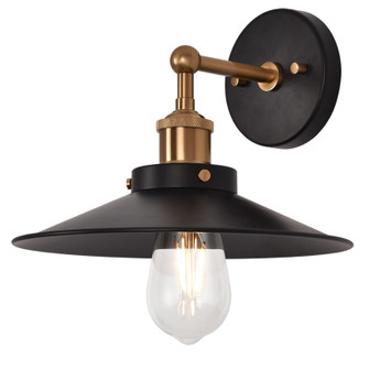 BULSTRODE'S WORKSHOP One Light Wall Sconce in Aged Gold Brass (423|W46111AGBK)